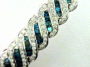blue diamond bracelets